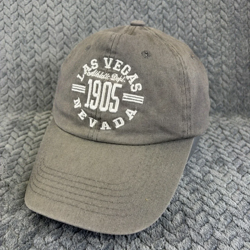 Las Vegas Nevada Athletic Dept 1905 Hat Gray Cotton Adjustable Dad Cap